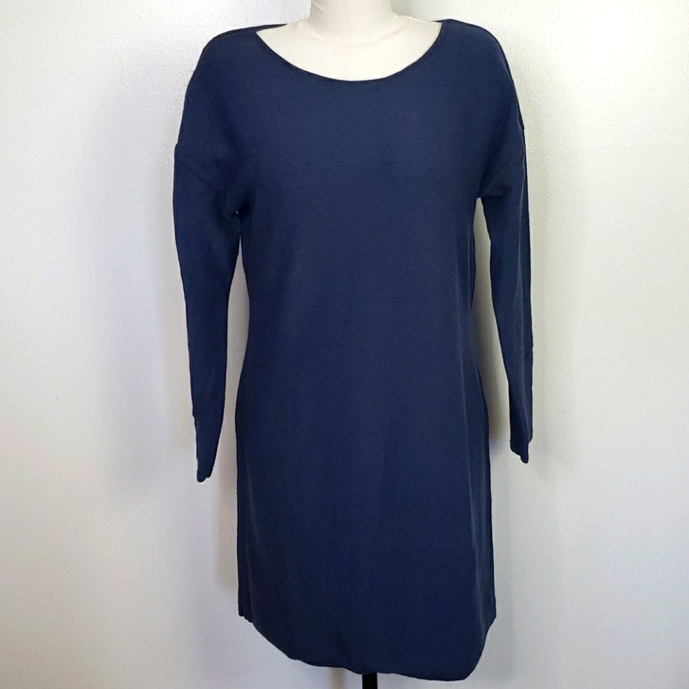 Athleta Retreat Sweater Dress Navy Sz XL